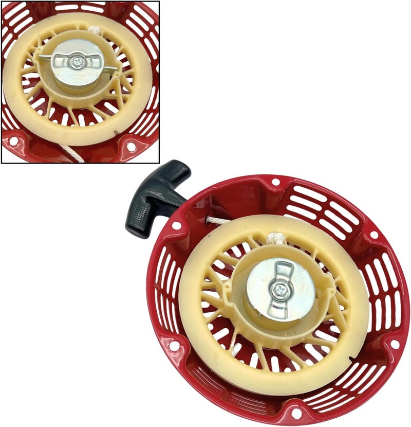 KINDZA Recoil Starter for Honda GX390 GX340 389 420 439 cc 11 13 hp Generator Replaces 28400-ZE3-W01ZA 28400-Z5T-305ZA with OEM Emblem GX390, Recoil Starter Bolts and Rope - Image 4